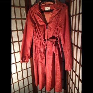 Women’s Burnt orange Rain Coat